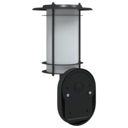 Berkfield Home Outdoor Wall Light with Sensor Black Stainless Steel - thumbnail 6