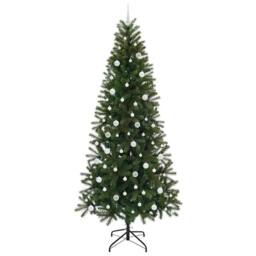 Berkfield Home Artificial Christmas Tree with 300 LEDs Green 240 cm PE & PVC - thumbnail 4
