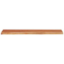 Berkfield Home Table Top 120x40x2.5 cm Rectangular Solid Wood Acacia Live Edge in Brown - thumbnail 4