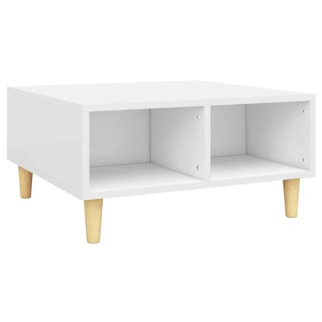 Berkfield Home Coffee Table White 60x60x30 cm Engineered Wood - Size: 60 x 60 x 30 cm - image 1
