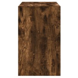 Berkfield Home Shoe Cabinet Smoked Oak 80x42x69 cm Engineered Wood in Brown - Size: 80 x 42 x 69 cm - thumbnail 6