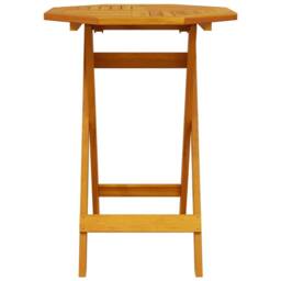 Berkfield Home Beautiful 3 Piece Folding Bistro Set Solid Wood Acacia in Brown - thumbnail 4