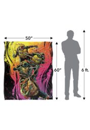 Teenage Mutant Ninja Turtles TMNT Gradient Group Splash Silky Touch Super Soft Throw Blanket 152 X 127 cm in White - thumbnail 5
