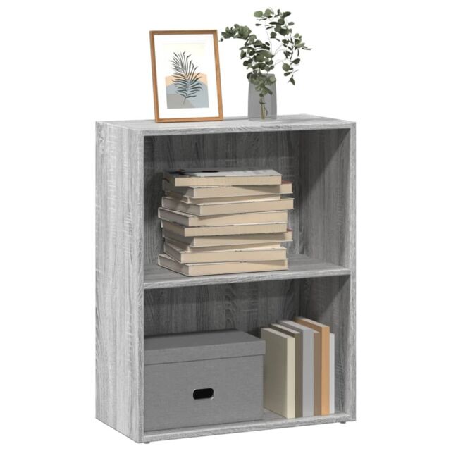 Berkfield Home Bookcase Grey Sonoma 60x30x77 cm Engineered Wood - Size: 60 x 30 x 77 cm - image 1