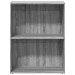 Berkfield Home Bookcase Grey Sonoma 60x30x77 cm Engineered Wood - Size: 60 x 30 x 77 cm - thumbnail 4