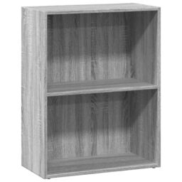 Berkfield Home Bookcase Grey Sonoma 60x30x77 cm Engineered Wood - Size: 60 x 30 x 77 cm - thumbnail 2