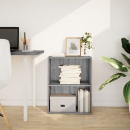 Berkfield Home Bookcase Grey Sonoma 60x30x77 cm Engineered Wood - Size: 60 x 30 x 77 cm - thumbnail 3