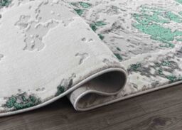 Smart Living Modern Emperor Thick Area Rugs for Bedroom, Living Room, Hallway Runner in Aqua - Size: 60 cm x 220 cm - thumbnail 5