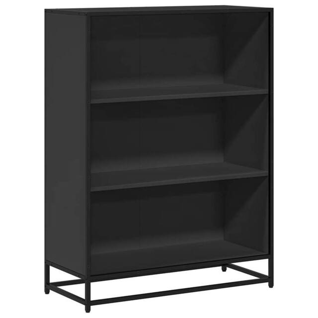 Berkfield Home Book Cabinet Black 80.5x35x107.5 cm Engineered Wood - image 1