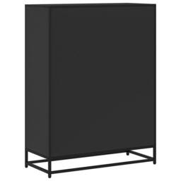 Berkfield Home Book Cabinet Black 80.5x35x107.5 cm Engineered Wood - thumbnail 6