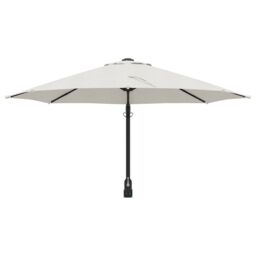 Berkfield Home Cantilever Umbrella Sand Polyester, Aluminium Large Collapsible in Beige - thumbnail 4