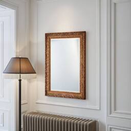 Yearn Mirrors Carved Framed Bevelled Mirror Gold 130.5x77cm - Size: 130.5x77 cm - thumbnail 3