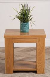Thats Furniture Solid Oak Lamp Table for Living Room in Light Oak - thumbnail 2