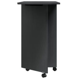 Berkfield Home Rolling Cabinet with Desk MOSS Grey Solid Wood Pine - thumbnail 5