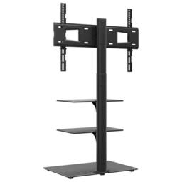 Berkfield Home Decorative Corner TV Stand 3-Tiers for 32-65 Inch Black - thumbnail 5