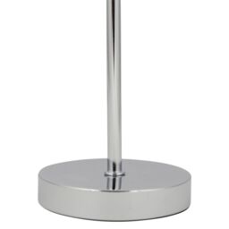 First Choice Lighting Chrome Stick Table Lamp with Ochre Cut Out Shade in Silver - thumbnail 4
