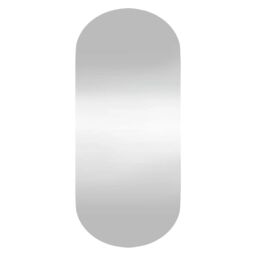 Berkfield Home Wall Mirror 30x70 cm Glass Oval in Silver - thumbnail 2