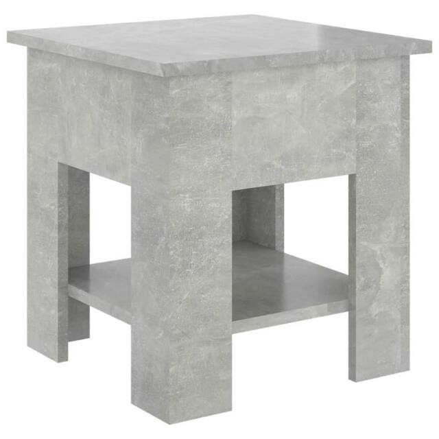 Berkfield Home Coffee Table Concrete Grey 40x40x42 cm Engineered Wood - Size: 40 x 40 x 42 cm - image 1