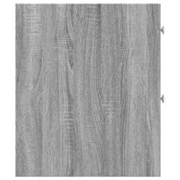 Berkfield Home Narrow Bathroom Cupboard with Wheels Grey Sonoma Engineered Wood - thumbnail 5