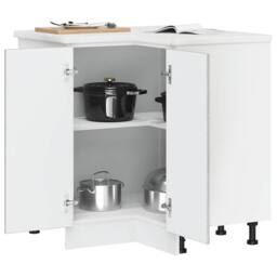 Berkfield Home Kitchen Corner Base Cabinet¬†Porto Grey Sonoma Engineered Wood - thumbnail 4