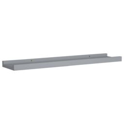 Berkfield Home Picture Frame Ledge Shelves 2 pcs Grey 60x9x3 cm MDF - Size: 60 x 9 x 3 cm - thumbnail 3