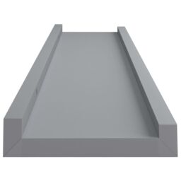 Berkfield Home Picture Frame Ledge Shelves 2 pcs Grey 60x9x3 cm MDF - Size: 60 x 9 x 3 cm - thumbnail 5
