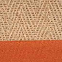 Kukoon Beige Natural Jute Herringbone Pattern Non Slip Rust Border Rug - Size: 200 cm x 290 cm - thumbnail 5
