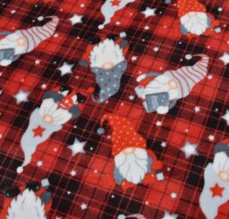 Velosso Gonks Check Flannel Cotton Rich Printed Duvet Cover & Pill in Red - Size: Double - thumbnail 3