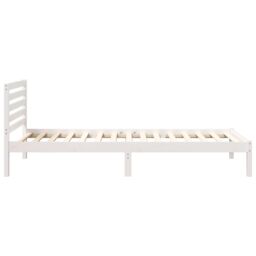 Berkfield Home with Headboard White 80 x 220 cm Solid pine wood - thumbnail 7