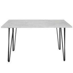 KOSY KOALA Dining Table With 4 Chairs Modern Grey Dining Table Set With 4 Grey Velvet Chairs Dining Room Furniture in Brown - thumbnail 7