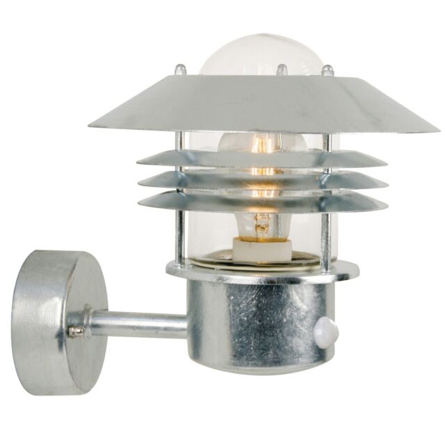 Nordlux Industrial Outdoor Wall Light Silver Galvanized steel E27 Coastal/Marine Safe - Mains Powered, IP54 - image 1