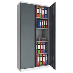 Phoenix Safe Company Steel Storage Cupboard with Key Lock in Anthracite Grey, ​SCL1891GAK in Dark Grey - Size: 180 cm x 90 cm - thumbnail 2