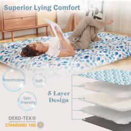 Costway King Size Japanese Floor Mattress Futon Mattress 190x135x10cm - thumbnail 4