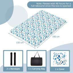 Costway King Size Japanese Floor Mattress Futon Mattress 190x135x10cm - thumbnail 2