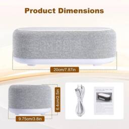 PAWNORA 4in1 Alarm Clock Wireless Charger in Grey - thumbnail 2