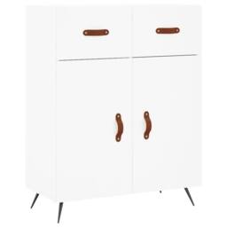 Berkfield Home Highboard White 69.5x34x180 cm Engineered Wood - thumbnail 7