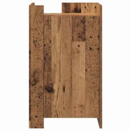 Berkfield Home Sideboard Old Wood 45x35x75 cm Engineered Wood in Brown - Size: 45 x 35 x 75 cm - thumbnail 6