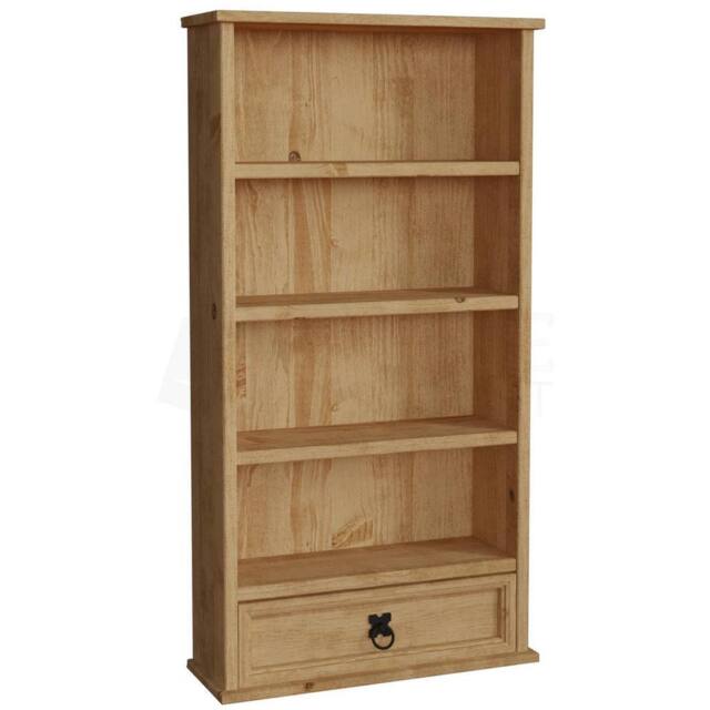 Havendro Rack 1 Drawer Shelf Unit Mexican Solid Waxed Pine By Home in Brown - image 1