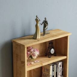 Havendro Rack 1 Drawer Shelf Unit Mexican Solid Waxed Pine By Home in Brown - thumbnail 4