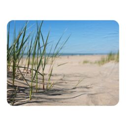 Benjamin Tate Design Grass in the sand dunes with the lake in the background Designer Blanket in Natural - Size: 120 cm x 150 cm - thumbnail 1