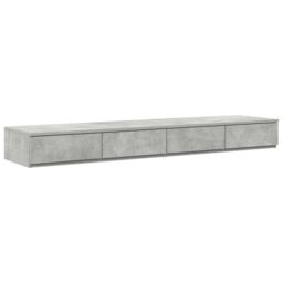Berkfield Home Storage Bed Frame Concrete Grey 150x200 cm - thumbnail 7