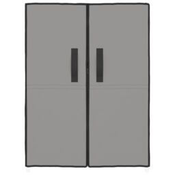 Berkfield Home Shoe Cabinet Grey 60x28x90 cm Fabric - Size: 60 x 28 x 90 cm - thumbnail 3