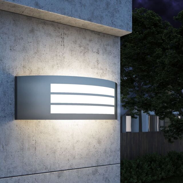 Berkfield Home Outdoor Wall Light Stainless Steel in Silver - image 1