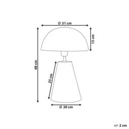 Wyld and Coco Handmade Iron Table Lamp Matte Black - thumbnail 3