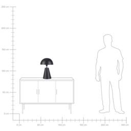 Wyld and Coco Handmade Iron Table Lamp Matte Black - thumbnail 8