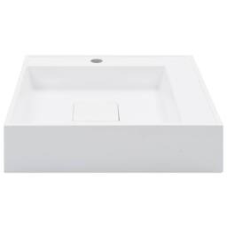 Berkfield Home Chic Wash Basin 50x50x12.3 cm Mineral Cast/Marble Cast White