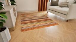 Gooch Luxury Rugs Spice Wool Rug in Burnt Orange - Size: 180 cm x 120 cm