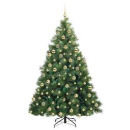 Berkfield Home Artificial Christmas Tree with 300 LEDs Green 180 cm PE & PVC - thumbnail 4