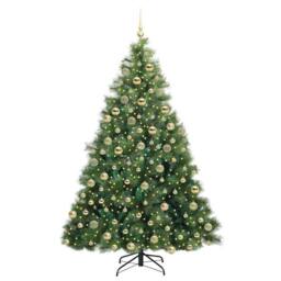 Berkfield Home Artificial Christmas Tree with 300 LEDs Green 180 cm PE & PVC - thumbnail 3