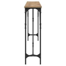 Berkfield Home Stunning Console Table Artisan Oak 180x23x75 cm Engineered Wood in Brown - Size: 180 x 23 x 75 cm - thumbnail 6